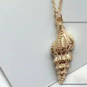 Gold Welk Necklace by Bimini Beachwear • Minimalist Necklace • Shell Necklace
